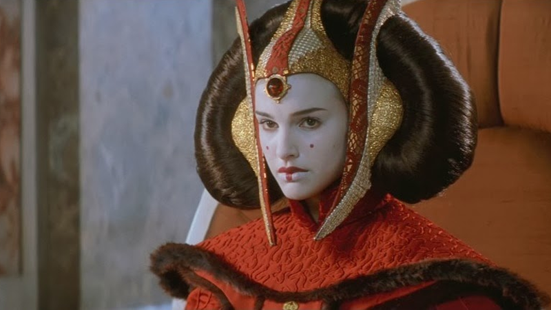 As Queen, we learn Padmé feels restricted by tradition—not just at a political level, but an emotional one, leading to a painful reservedness.